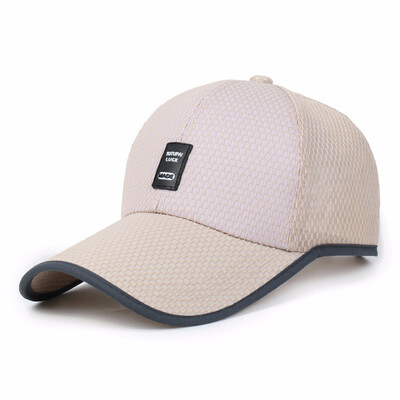 

Summer male baseball cap tide hat female full net breathable sun hat outdoor sunscreen