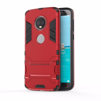 

for Motorola Moto G6 WIERSS Shockproof Hard Phone Case for Moto G6 Plus G6 Combo Armor Case Back Cover Fundas Caoa Coque