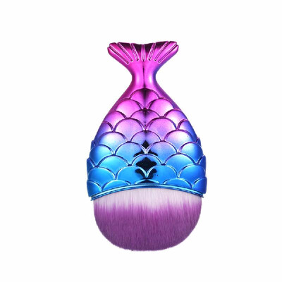 

Contour Fish Cosmetic Professional Powder Mermaid Makeup Brushes Set Maquiagem Foundation Make Up Tool Kits