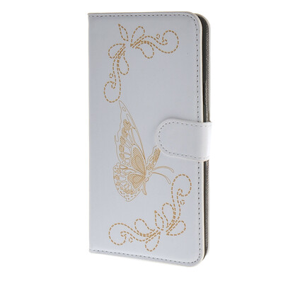 

MOONCASE Butterfly Leather чехол для Wallet Flip Card Slot Stand Back Cover Samsung Galaxy Note 5 белый