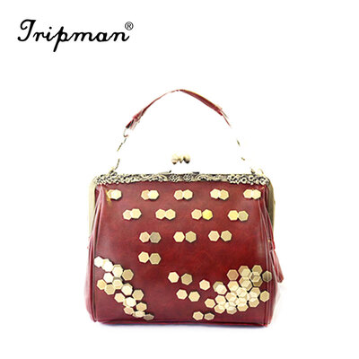 

Tripman Wholesale price beauty rivet 2016 women pu leather handbags women shoulder bags for women handbag tote bag