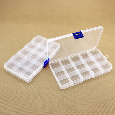 

NicerDicer Plastic 15 Slots Jewelry Adjustable Tool Box Case Craft Organizer Storage Beads
