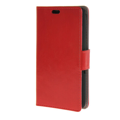 

MOONCASE Smooth PU Leather Flip Wallet Card Slot Bracket Back чехол для Sony Xperia E4G Red