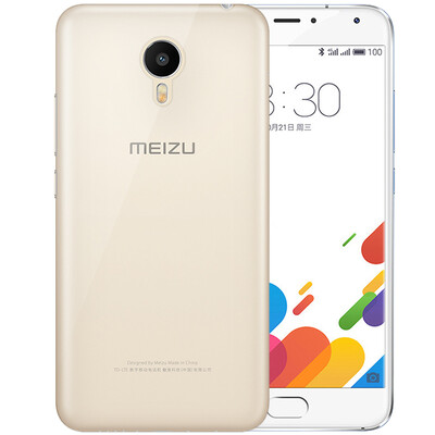 

Excellent light&transparent mobile phone soft shell TPU drop protection cover for Meizu charm blue metal transparent