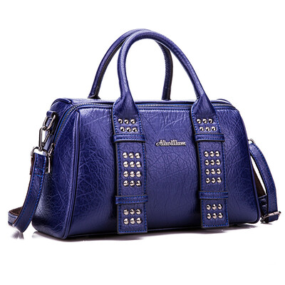 

Женская мода кожа сумка мешка подушки заклепки женщин сумки сумки известных брендов большой емкости плече сумка сумки