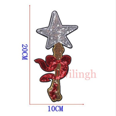 

1Pcs Big Patches Brand Shine Sequin 3D Sticker Stickers Wing Rose Embroidery Motif Applique Garment Kids Women DIY Clothes Badge