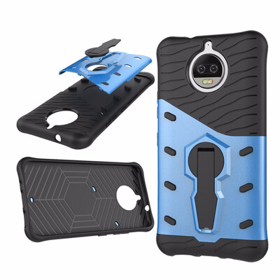 

Goowiiz Phone Case For Motorola Moto G5G5 PlusG5sG5s Plus Luxury Armor TPUPC Silicone Hard Bracket