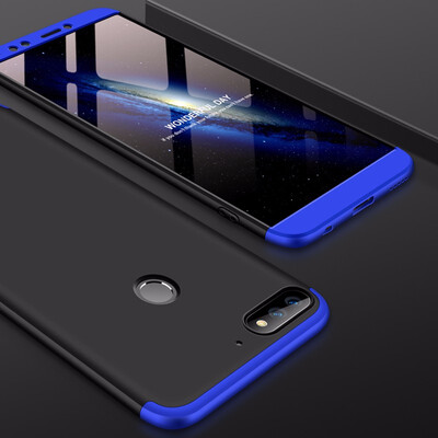 

Goowiiz Phone Case For Huawei Y7 Prime 2018Nova 2 LiteEnjoy 8Honor 7C Fashion Color collision 360 Degree Coverage PC