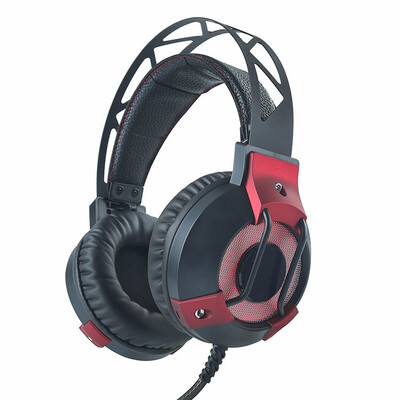 

Bosston Headphone Adjustable Headband Soft Comfortable Earpads 71 sound Channel USB Headset With Microphone Breathing light