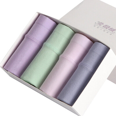 

[Jingdong supermarket] Arctic cashmere cotton 4 fine gift box in the waist ladies underwear sexy comfortable women's triangle underwear BJRNK25042-4 style AM