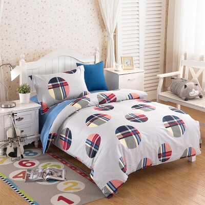 

Yu Guang home textiles cotton three-piece students bedroom dormitory children single bed sheet three-piece leisure elegant 160 210cm