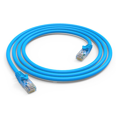 

An Di AD original six types of network cable normal version unshielded 24AWG pure copper flame retardant environmental protection network box CAT6 network cable blue 305 meters AD-S6305