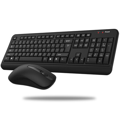 

iFound W62266269 Keyboard Mouse Set Wireless Mouse Girl Portable Keyboard Business Office Chocolate Key Cap Film Keyboard Silver
