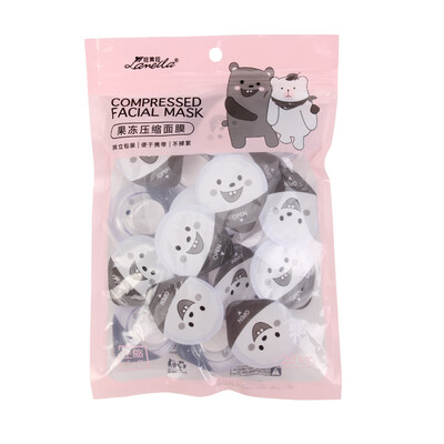 

Latina D0877 non-woven compression mask paper 20 tablets disposable DIY mask paper jelly bowl hydrating film paper stickers outdoor portable