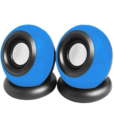 

Shu run ROVKING 028 computer small speakers USB20 notebook small audio mini subwoofer speaker blue