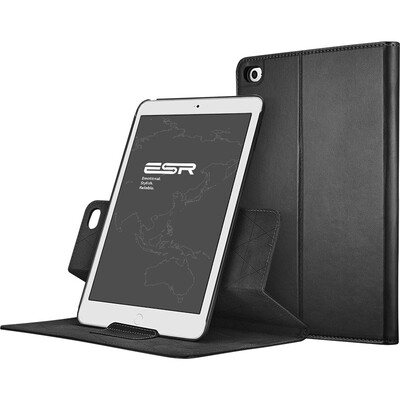 

(ESR) Apple iPad mini4 корпус / оболочка тонкий бизнес кожа / борьба вращающийся кронштейн Rui Yijia серия алкоголь черный