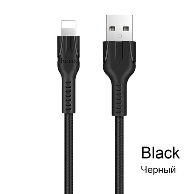

HOCO USB Cable for iPhone 8 Plug to USB Cable Car Fast Charger Data Cable For iPhone X 10 7 6 6s 5 5s iPad Mobile Phone Cables