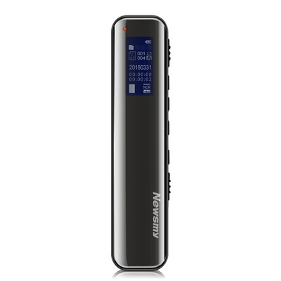 

Newman Newsmy recording pen V19 8G support audio line transcription dual microphone micro mini high-definition long-range noise reduction learning conference interview judicial rights deep ochre