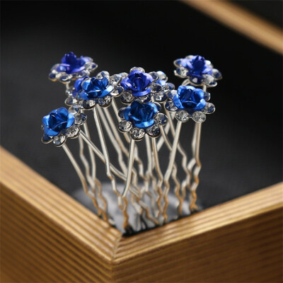 

20Pcs Fashion Crystal Pearl Wedding Hair Pins Flower Bridal Hairpins Bridesmaid Hair Clips Hair Accessories For Women Barrettes