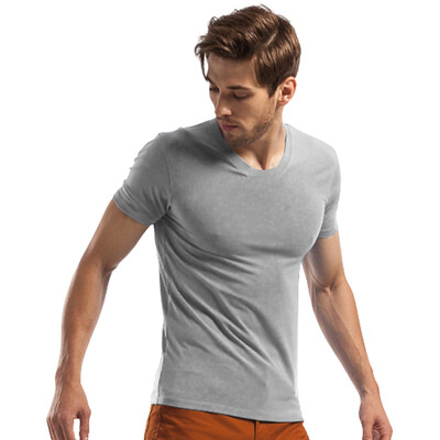 

Jingdong Supermarket Seven Wolves Mens Short Sleeve T-Shirt Round Neck Cotton Solid Color Cotton Sweatshirt 98713 Light Gray Ash