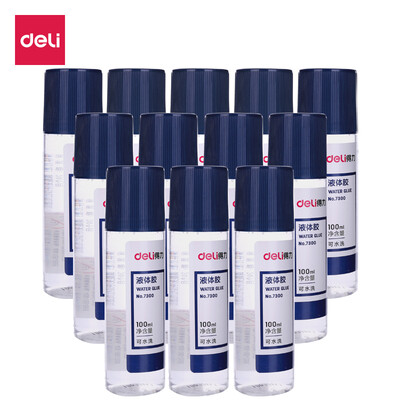 

Deli deli 100ml high permeability washable liquid glue 12 sticks 7300