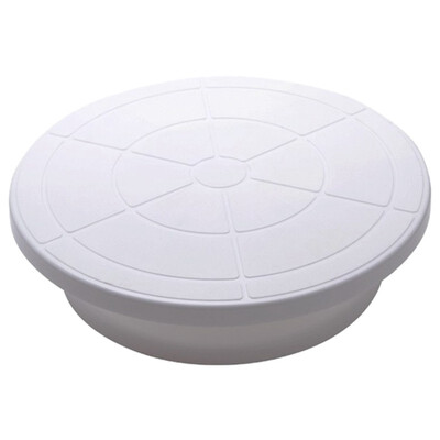 

UpperX New Rotating Revolving Decorating Stand Cake Sugarcraft Turntable Platform Mould White