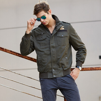 

Damaizhang bRANMilitary Pilot Jackets Men Winter Autumn Bomber Cotton Coat Tactical Army Jacket Male Casual Air Force Flight Jacke