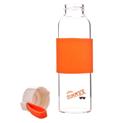 

Taifu high (TAFUCO) glass heat-resistant glass anti-hot with the cup cartoon transparent glass T-8063 orange 0.35L