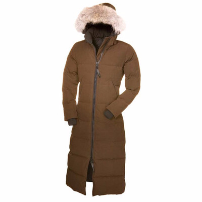 

Popular Women Winter Full-length Overcoat Goose Womens Mystique Parka Goose Down Feather Jacket Big Coyote Fur Collar for Lady