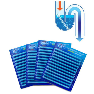 

12set Sani&Sticks Oil Decontamination The Kitchen Toilet Bathtub Drain Cleaner Sewer Cleaning Rod Convenient Hair Clear