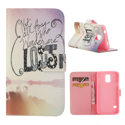 

MOONCASE Case for Samsung Galaxy S5 Flip PU Leather Fold Wallet Card Slot Kickstand Back Case Cover [Pattern series] /a03