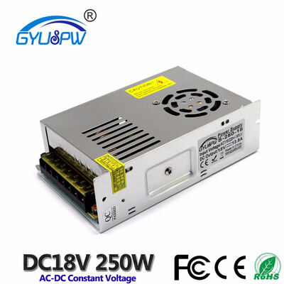 

DC18V 138A 250W Switching Power Supply Driver Transformer AC110V 220V to DC18V SMPS Factory Supplier for CCTV CNC Motor Printer