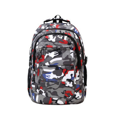 

Mens&Womens Universal Backpack 2017 Middle School Student Schoolbag Waterproof Large-capacity Burden-reducing Backpack
