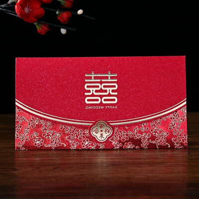 

Tropical Forest Marriage Creative Invitation Wedding Invitation Wedding Invitation Invitation Chinese Print Red Chinese Hotel Custom 10 Set Shell Inside Page Double Happiness