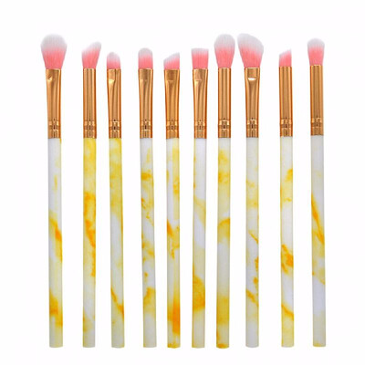

Professional Portable Eye Makeup Brush Set Maquiagem Foundation Contour Mermaid Make Up Brushes Tool Kits Makeup Powder Puff Soft