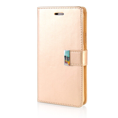 

MOONCASE Leather Side Flip Wallet Card Slot Pouch Stand Shell Back Case Cover for Samsung Galaxy Note 4 N9100 Gold