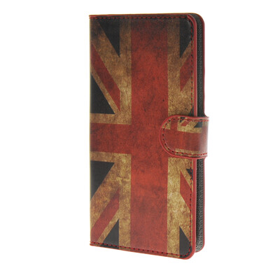 

MOONCASE UK British Flag Leather Side Flip Wallet Card Slot Stand Pouch Case Cover for Wiko Ridge 4G a10