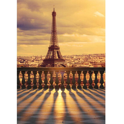 

Sunset Eiffel Photo Backdrop 57FT Vinyl Fabric Cloth Digital Printing Photo Background s-716