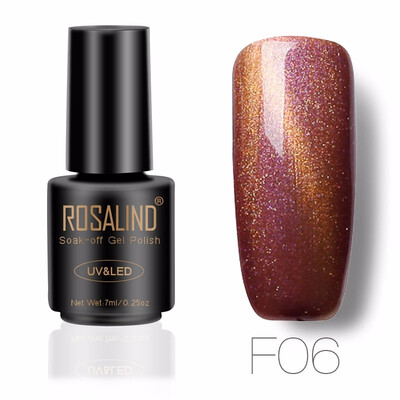 

ROSALIND Gel 1S 7ML 3D Cat&39S Eyes Magnetic NEON Nail Polish Rainbow UV LED Nail Gel Polish with Shining Colorful Gel Lacquer