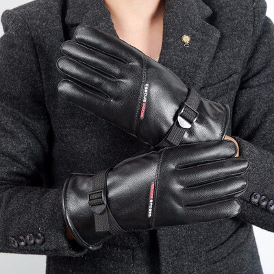 

Natural sheepskin making real fur gloves winter mens riding warm protection 2018 new hot sale discount high quality outdoor