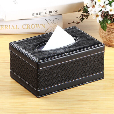 

Yapi Shi leather large tissue box tray creative continental family car paper pumping box living room desktop napkin carton embroidery