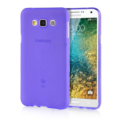 

MOONCASE Transparent Soft Flexible Silicone Gel TPU Skin Shell Back ЧЕХОЛ ДЛЯ Samsung Galaxy E7 Purple