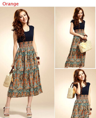 

Womens Sexy Summer Casual Holiday Floral Long Maxi Sundress Beach Dress