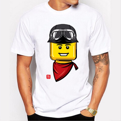 

JCCHENFS 2018 Summer Top Fashion Brand White T Shirt For Men Funny Cartoon Print Mens T-Shirt Casual Short Sleeve Streetwear