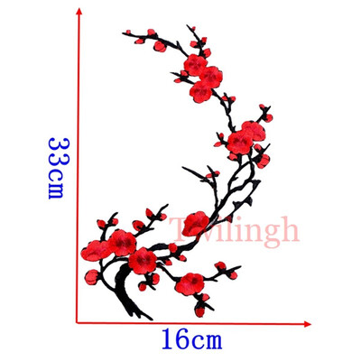 

1 Pcs Flower Patches Sequined Sticker Sew Iron On Patch Red Rose Flowers Applique Garment DIY Clothes Repair Badges For Wedding