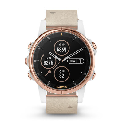 

Garmin fenix5s Plus sapphire mirror photoelectric heart rate Samsung positioning NFC payment GPS navigation outdoor flagship sports watch elegance gray