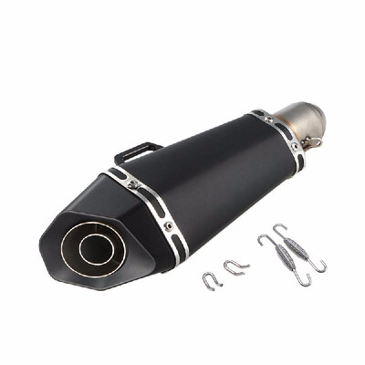 

51mm Super Cool Black Stainless Steel Exhaust Muffler Pipe for Motorcycles ATV Universal