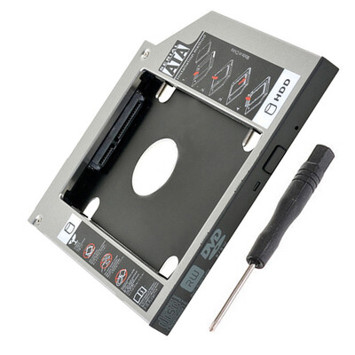 

25" SATA Aluminum 2nd Hard Disk Drive SSD HDD Caddy Adapter bay for Acer TravelMate 4740 4750 4750z 5740 5742 Series laptop
