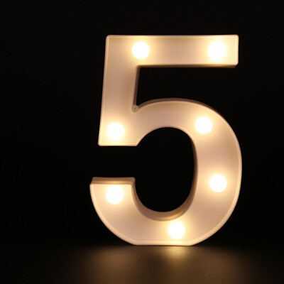 

26 White Letter LED Alphabet Light Indoor Battery powered Wall Hanging Night Light Bedroom Wedding Birthday Party Decor