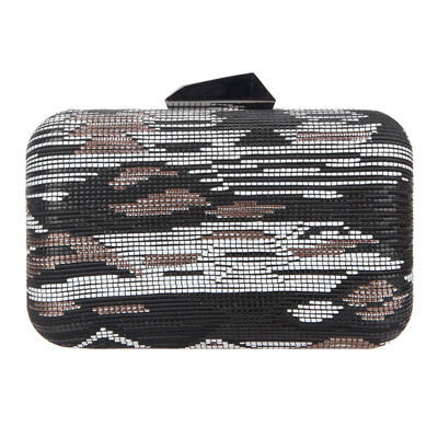 

Fawziya Woman Evening Clutch Color Block Straw Purses And Handbags